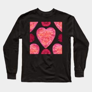 BE IN THE FLOW - VALENTINE'S HEARTS AND FLOWERS Long Sleeve T-Shirt